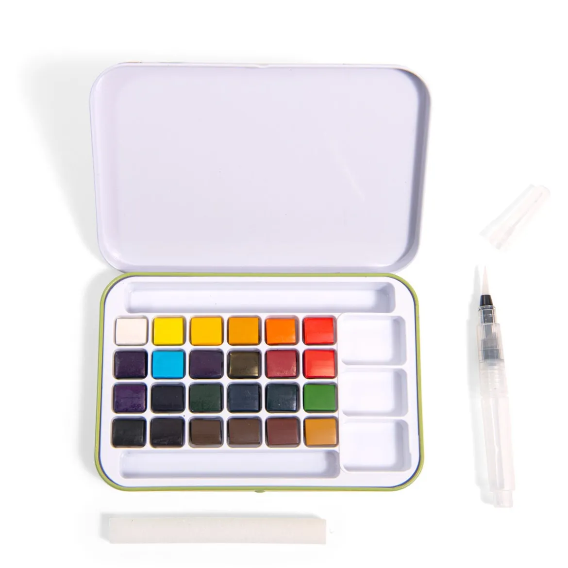 Aquarellfarbkasten | 24 Farben und Pinsel