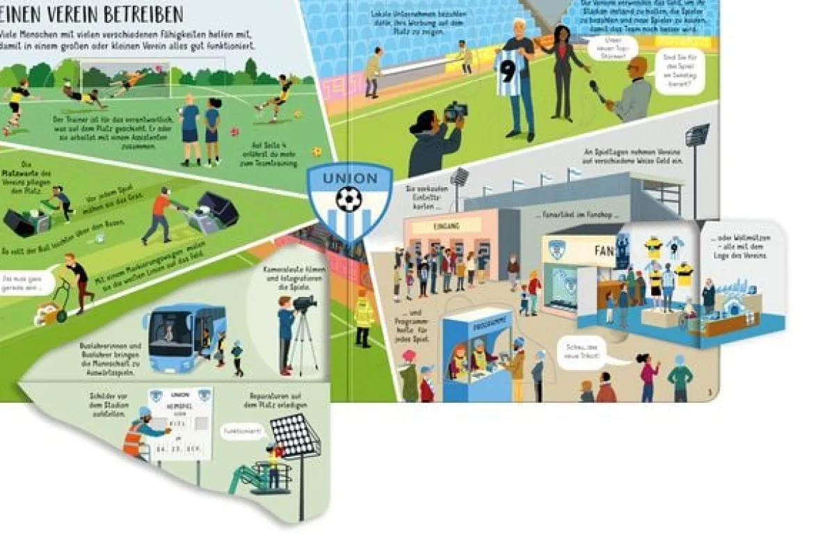 Aufklappen und Entdecken: Fußball