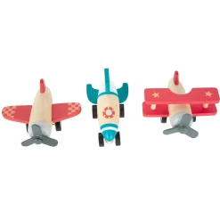 Aufzieh-Flieger Set aus Holz