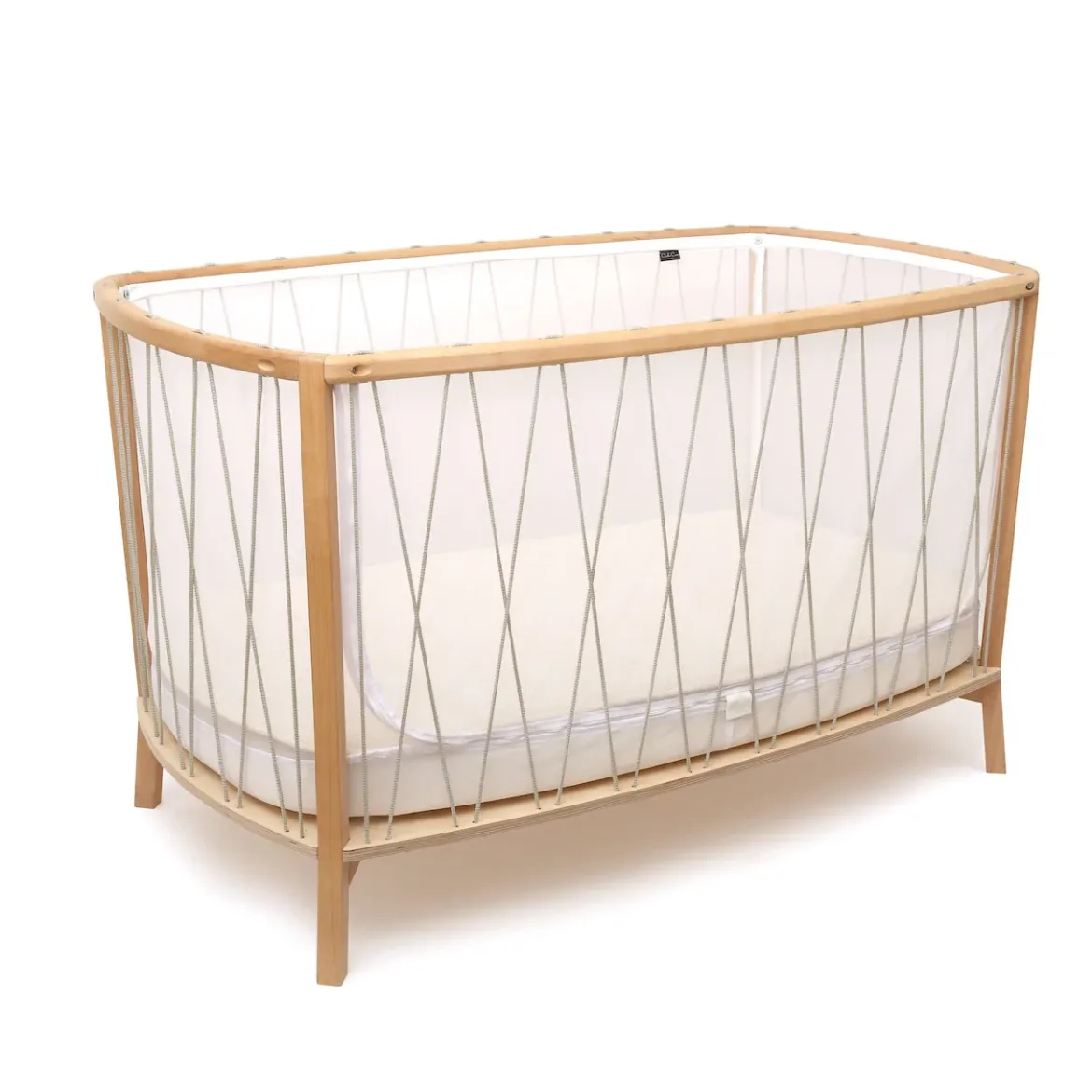 Babybett KIMI inkl. Matratze | Moosgrün