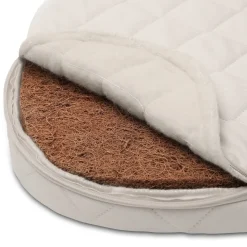 Babywiege KUMI inkl. Matratze | Schnüre in Beige