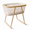 Babywiege KUMI inkl. Matratze | Schnüre in Bois de Rose