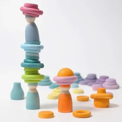 Bauringe Pastell | 24 Stück