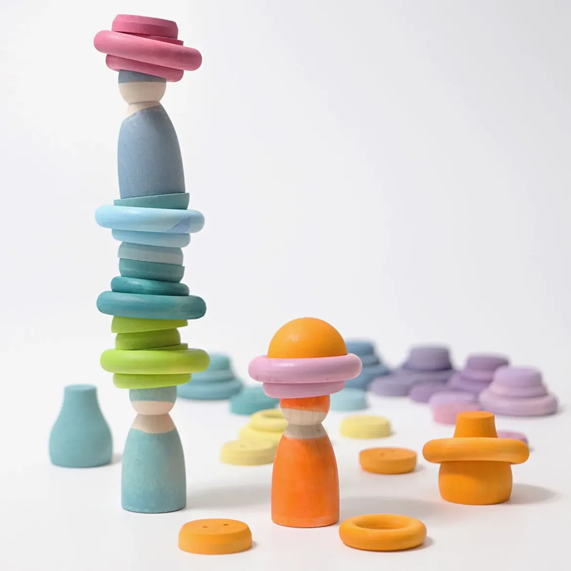 Bauringe Pastell | 24 Stück