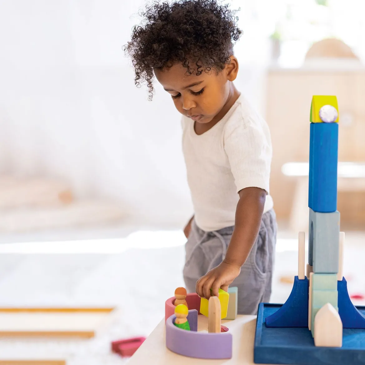 Bauwelt Polarlicht | 22 Teile im Holzrahmen