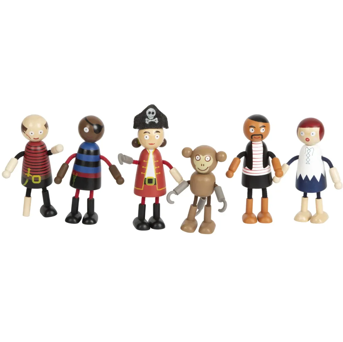 Biegepuppen Piraten-Figuren