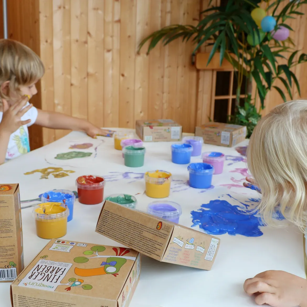 Bio-Fingerfarben | 4er Set Aki