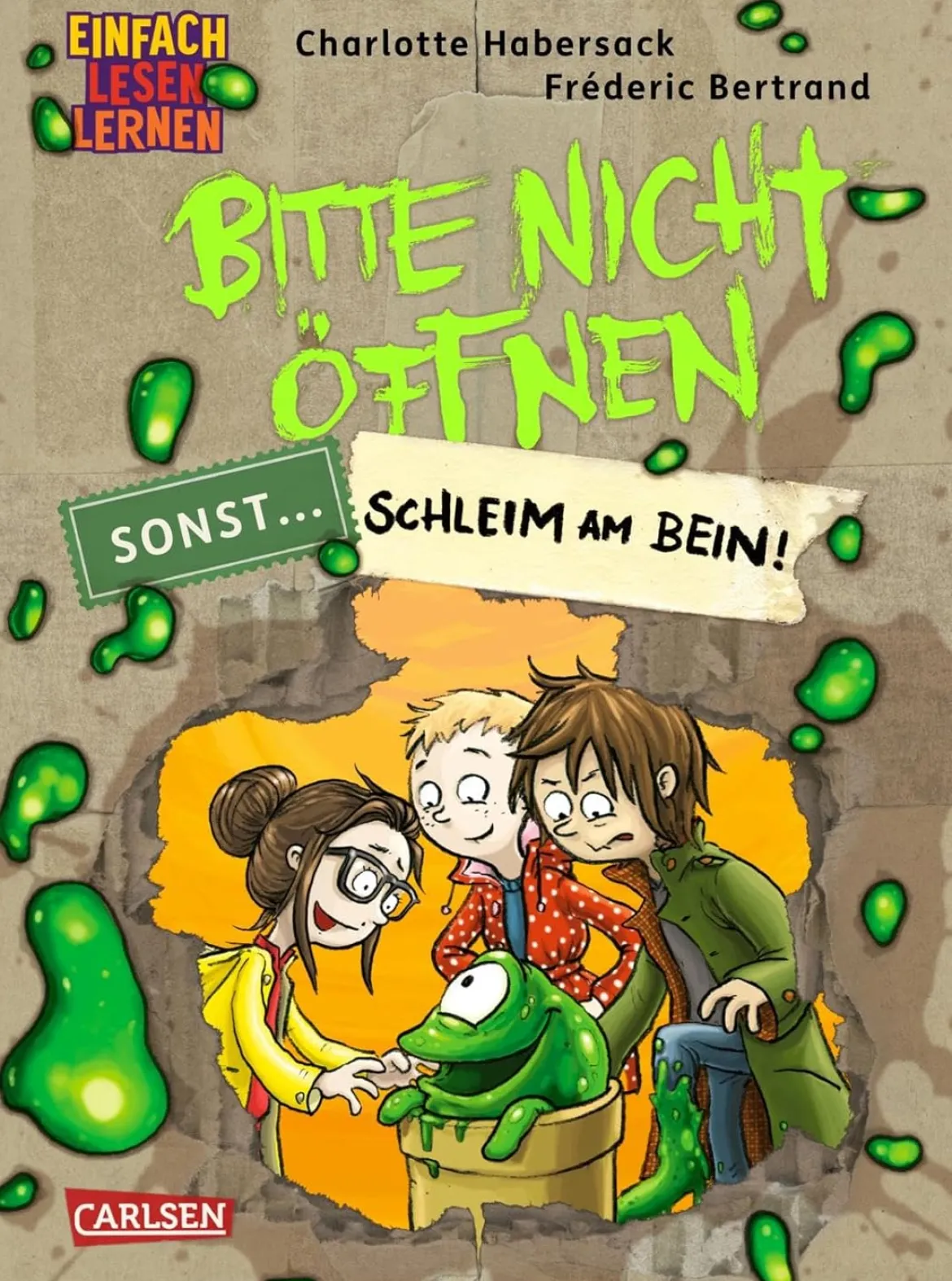Bitte nicht öffnen, sonst … Schleim am Bein!