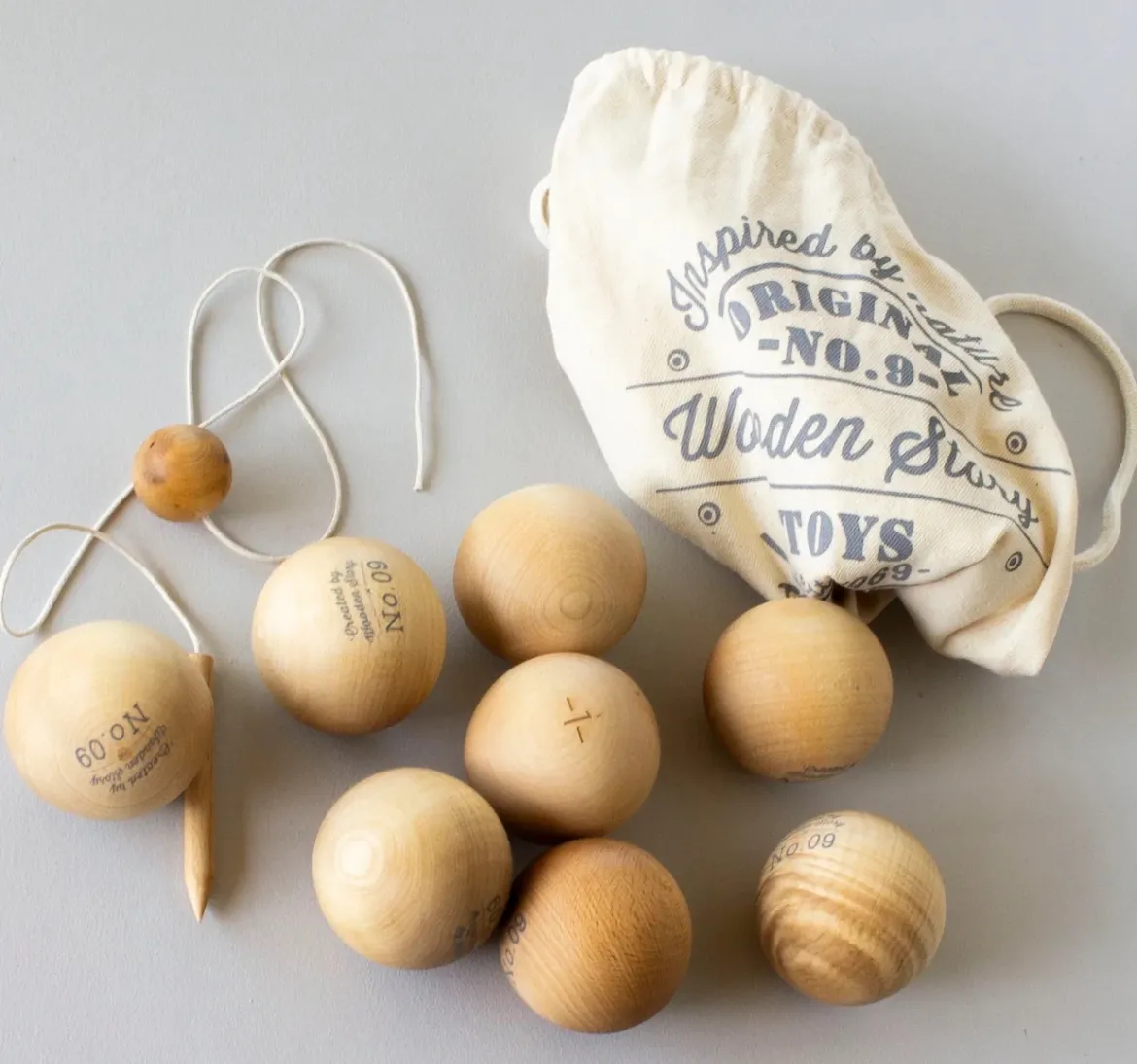 Boule Spiel aus FSC-zertifiziertem Massivholz