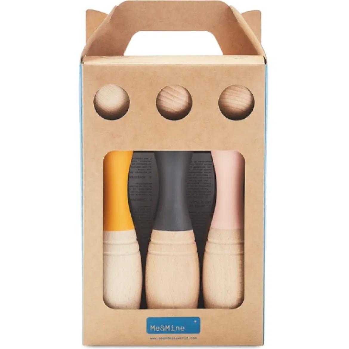 Bowling Kegel "Earth" aus Buchen-Massivholz