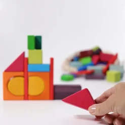 Bunte Geo-Klötze | 60 Stück