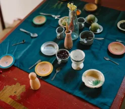 Dishes | 6 handbemalte Holzteller
