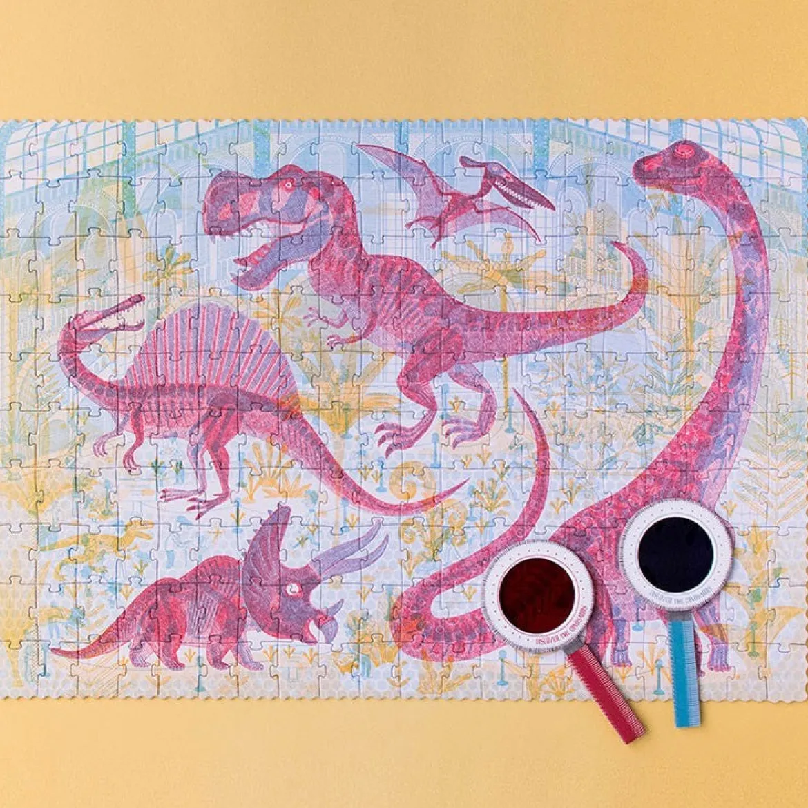 Entdeckerpuzzle Discover the Dinosaurs | 200 Teile