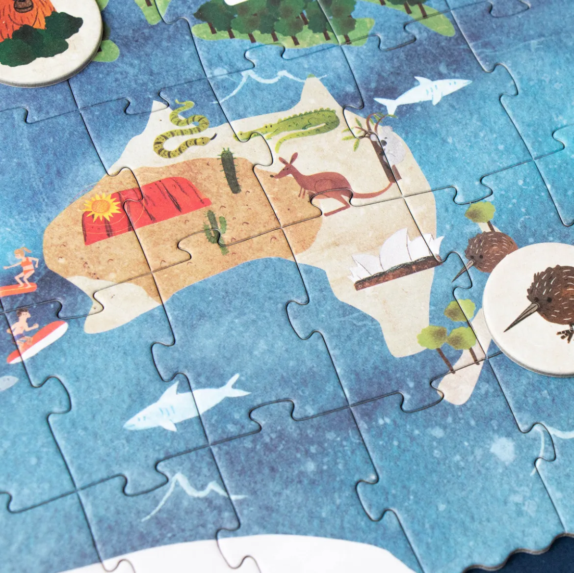 Entdeckerpuzzle Discover the World | 200 Teile