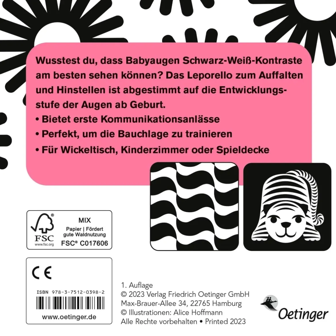 Erste Bilder für Babyaugen. 0-3 Monate