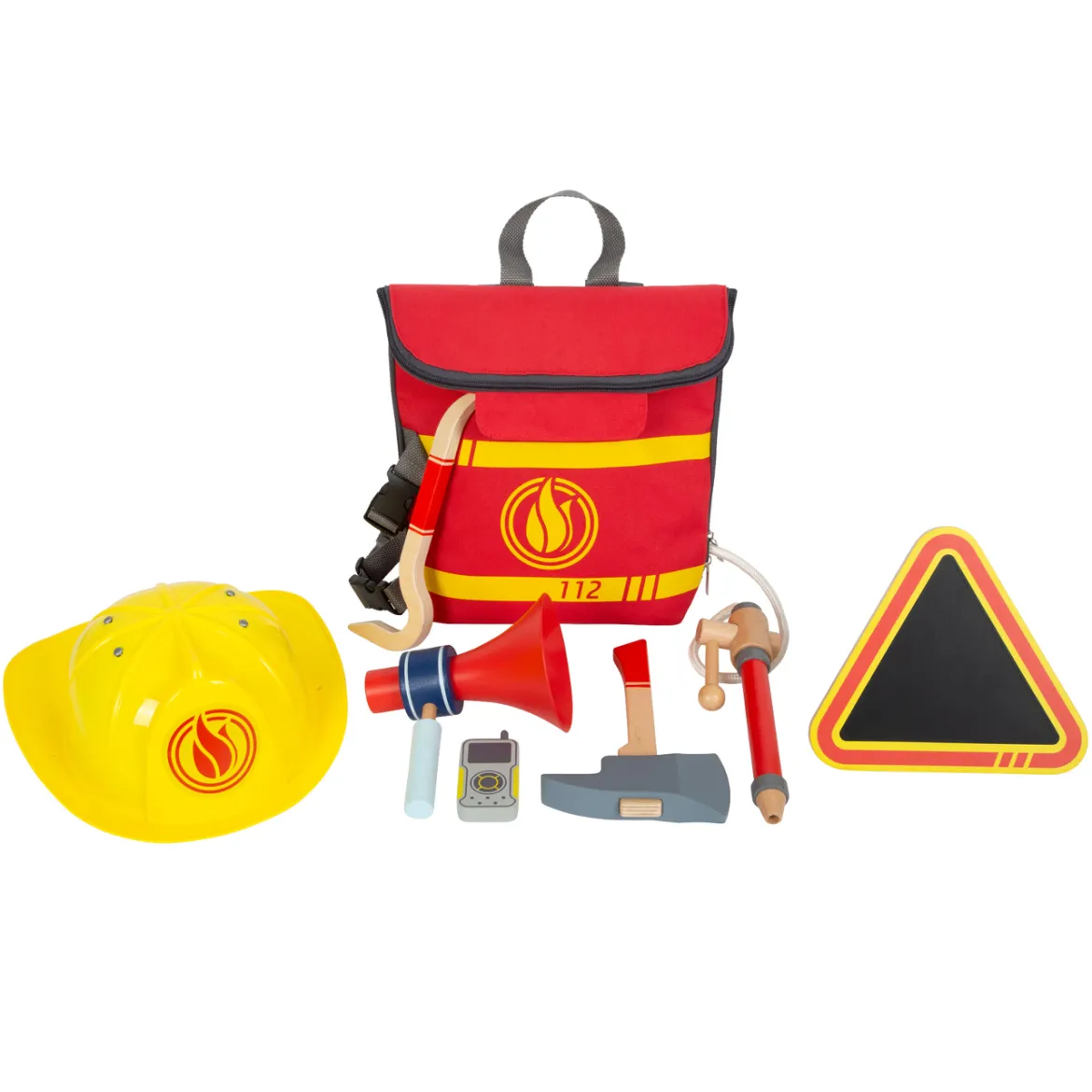 Feuerwehrrucksack mit umfangreichem Zubehör