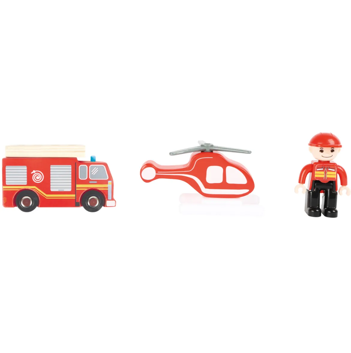 Feuerwehrwache aus FSC-Holz mit Zubehör