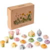 Flower Meadow | 18 handbemalte Blumen