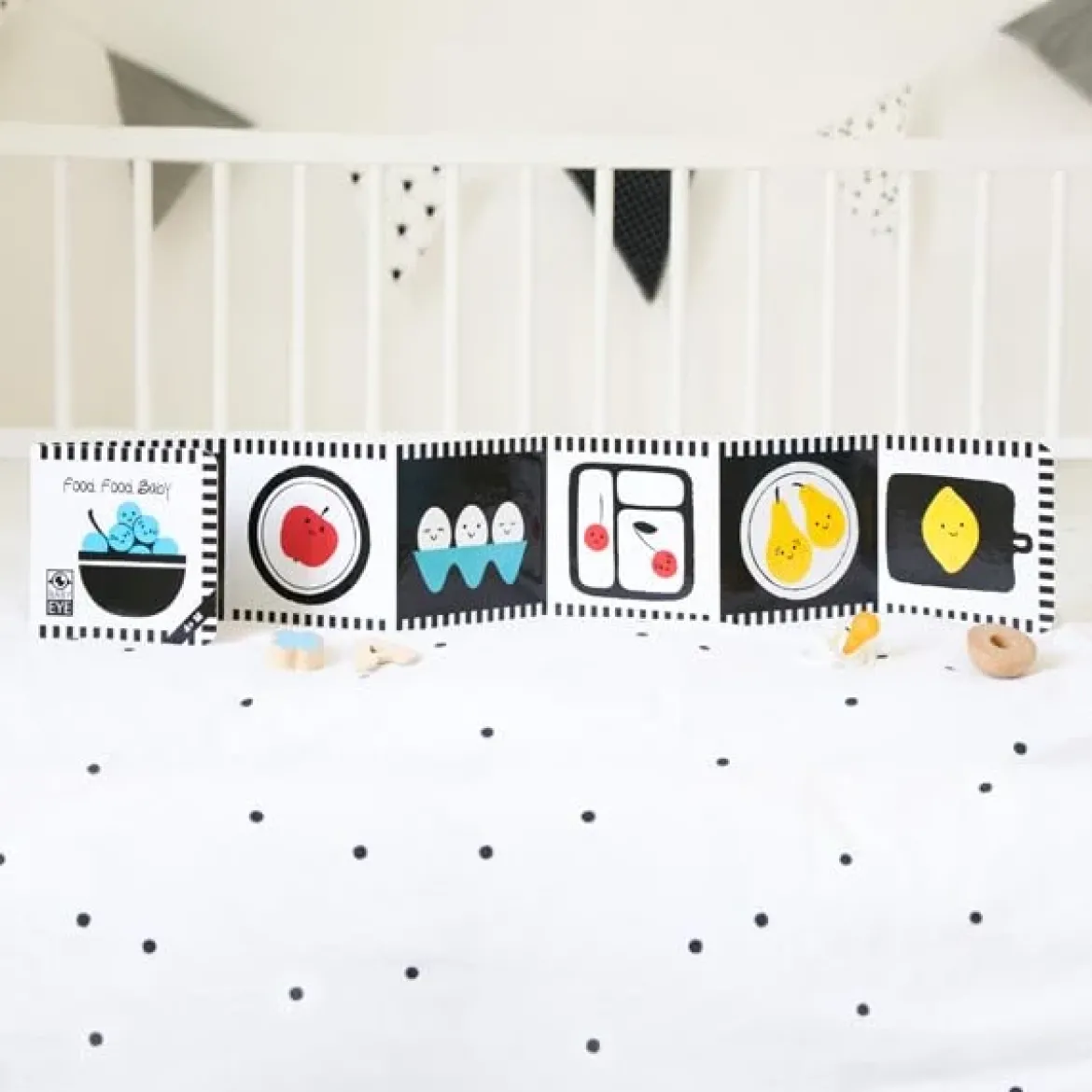 Food, Food, Baby: Kontrastreiches Faltbuch für Babys