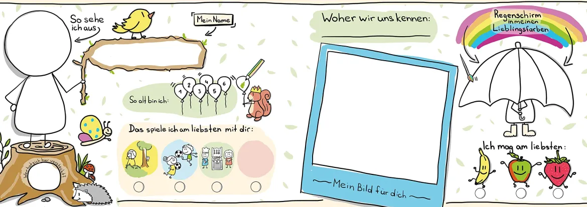 Freundschaftsbuch | Meine Lieblingsmenschen - Kindergartenzeit