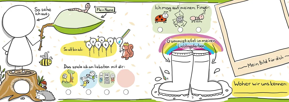 Freundschaftsbuch | Meine Lieblingsmenschen - Kindergartenzeit
