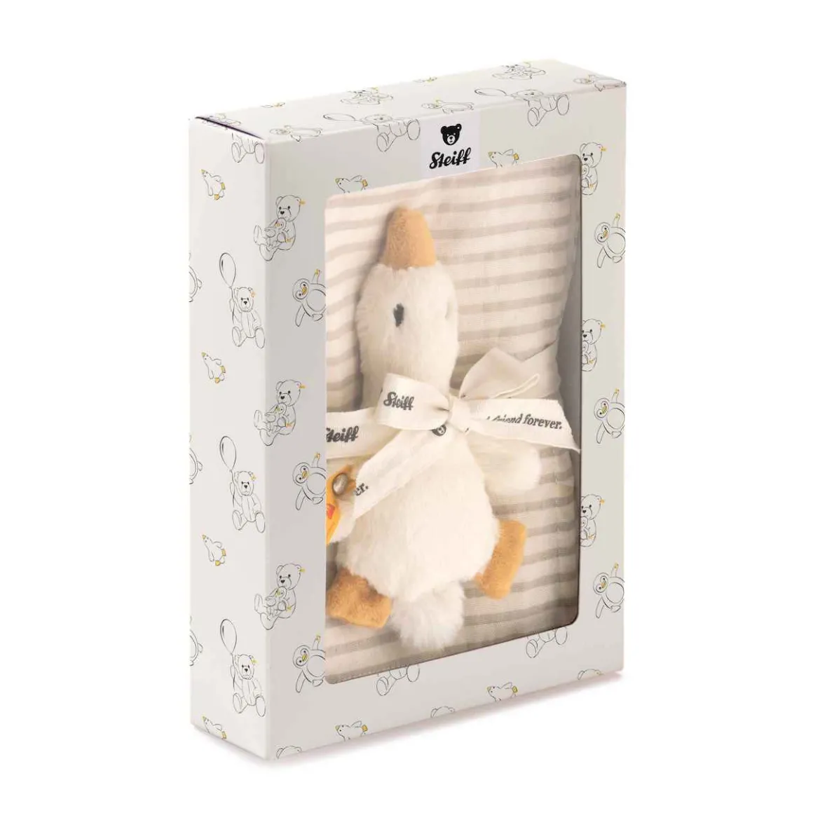 Geschenkset Gans Gilda | Greifling & Spucktuch