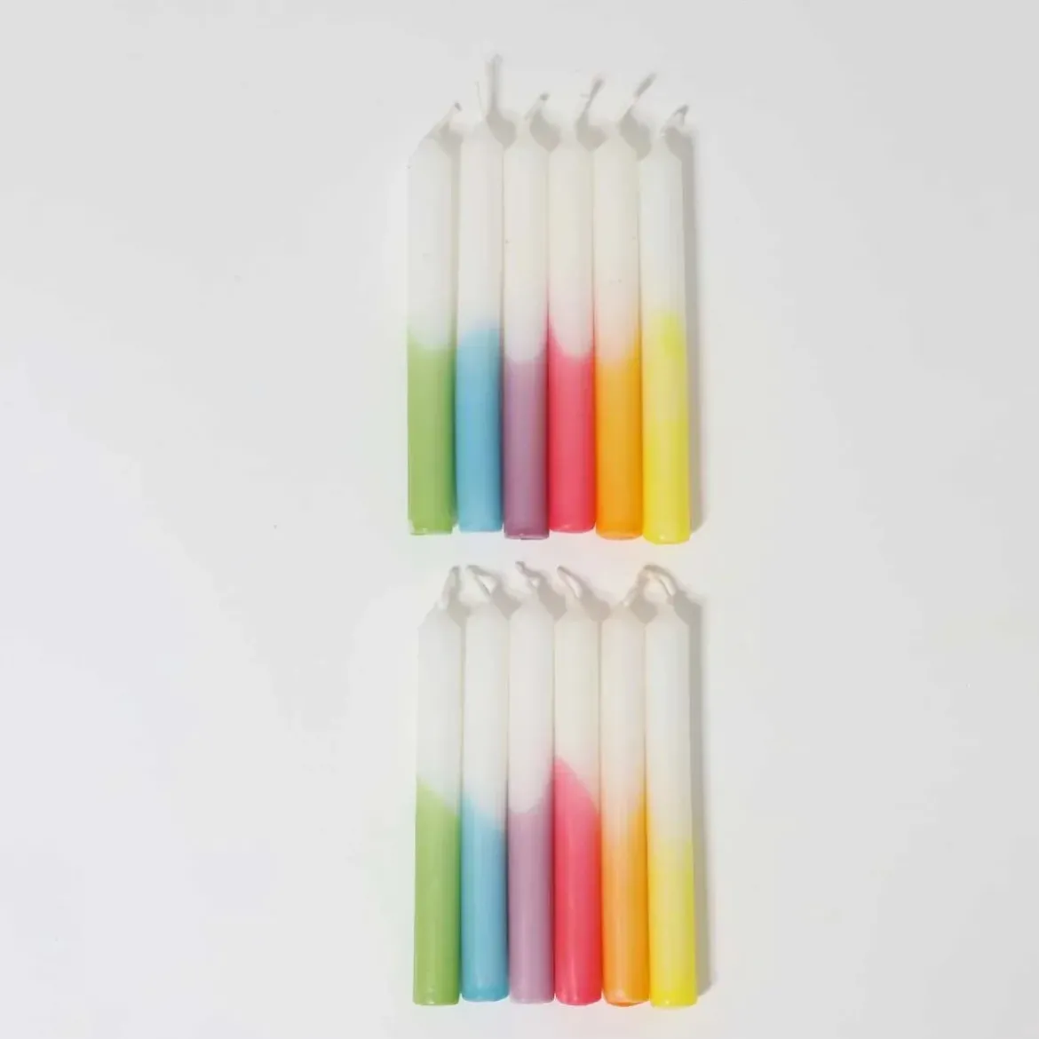Grimm's Festtags-Kerzen Dip-Dye | Regenbogen