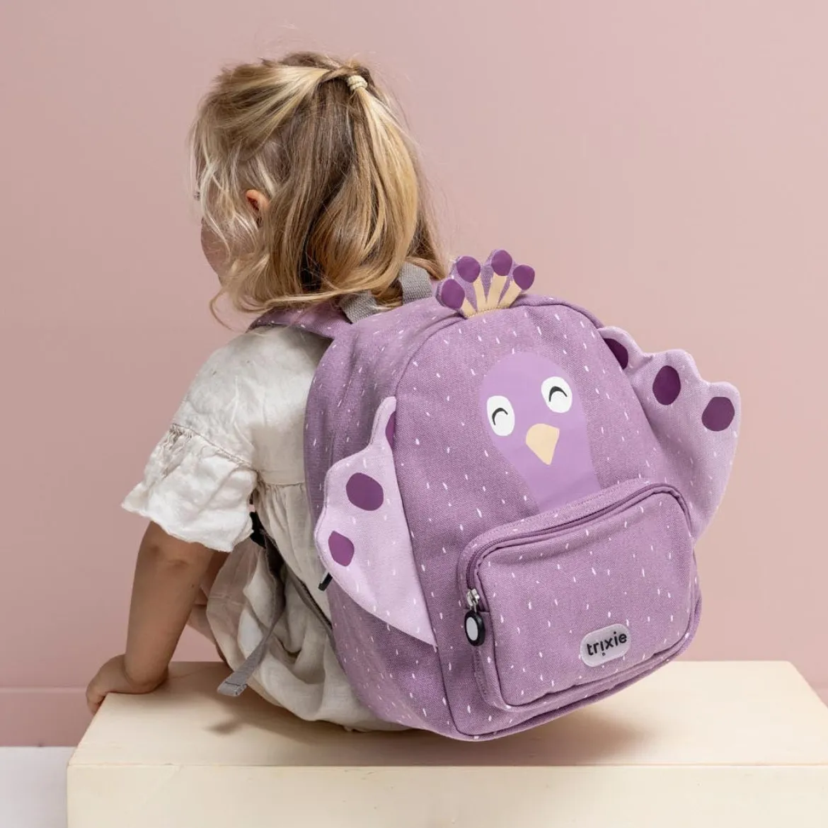 Großer Kinderrucksack Mrs. Peacock