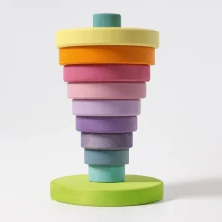 Großer Scheibenturm Pastell | 11 Teile