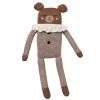 Großer Teddy aus Baby-Alpakawolle | Beiger Pyjama