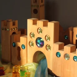 Großes Märchenschloss mit Funkelsteinen | 16 Teile
