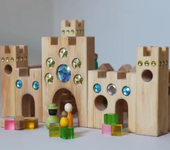 Großes Märchenschloss mit Funkelsteinen | 16 Teile