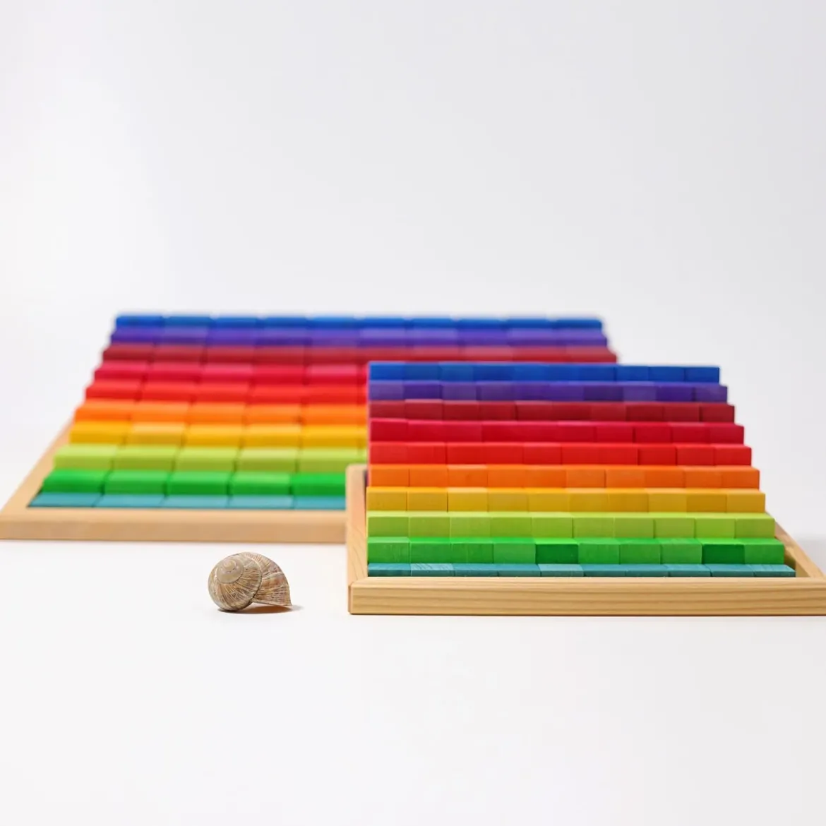 Große Stufenzählstäbe Regenbogen | 101-teilig