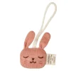 Hänge-Rassel aus Baby-Alpakawolle | Hase (rosé)