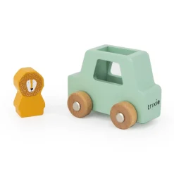 Holz-Autoset mit Tieren
