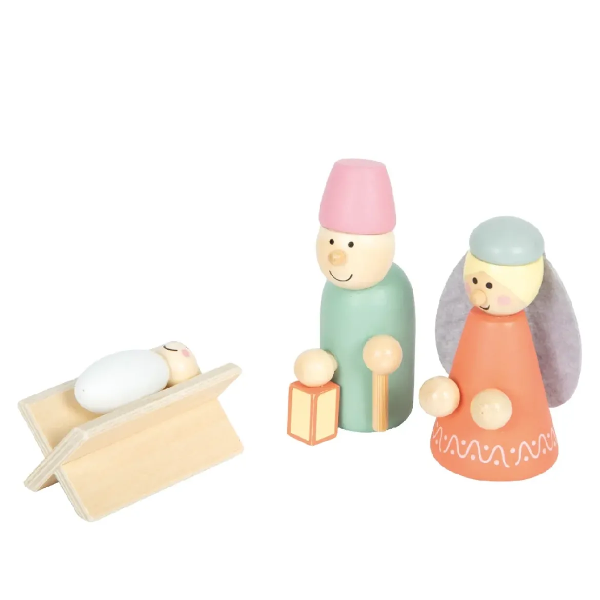 Holzkrippen Spielset Weihnachtsgeschichte