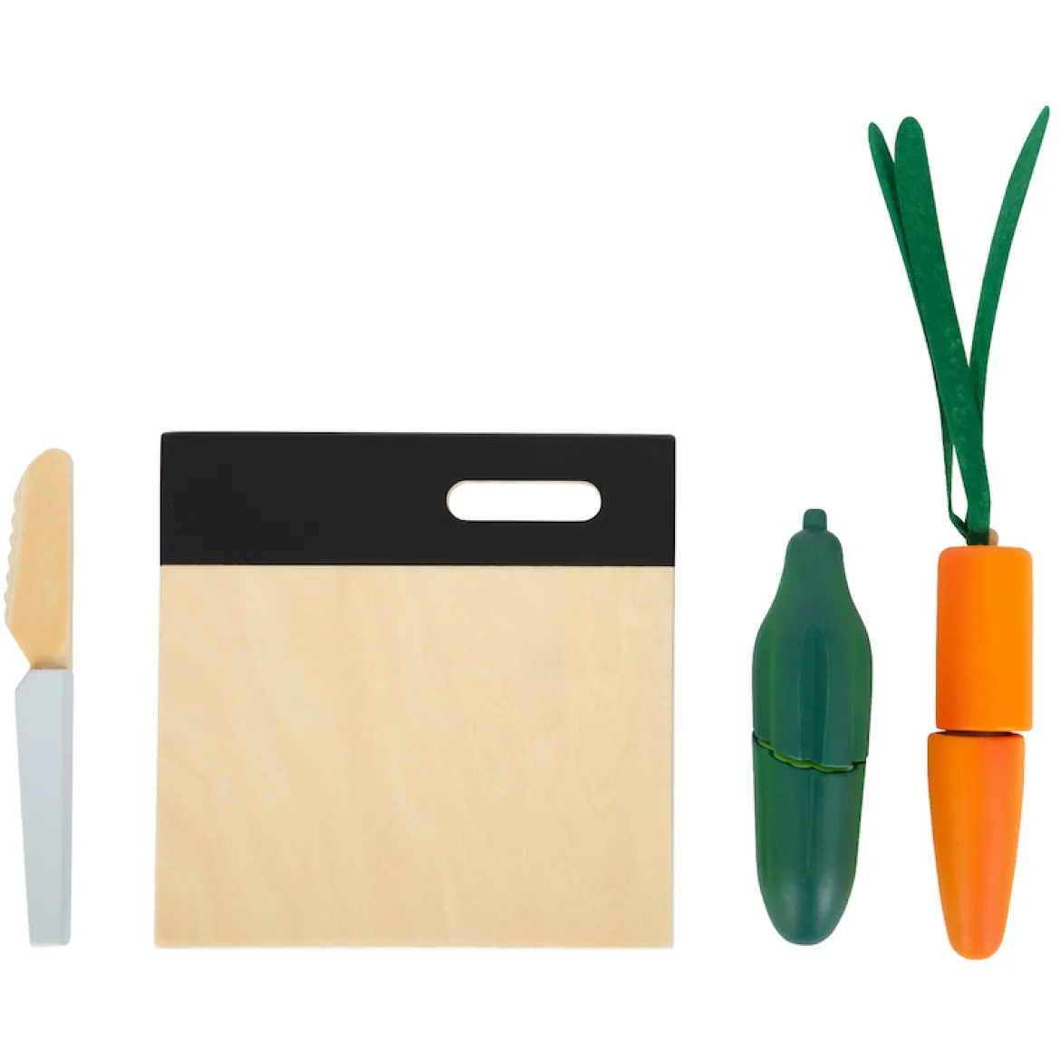 Holz Schneide-Set Mittagessen "fresh"