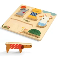 Holz-Steckpuzzle | Haustiere