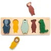 Holz-Steckpuzzle mit Tieren | Ab 12 Monaten