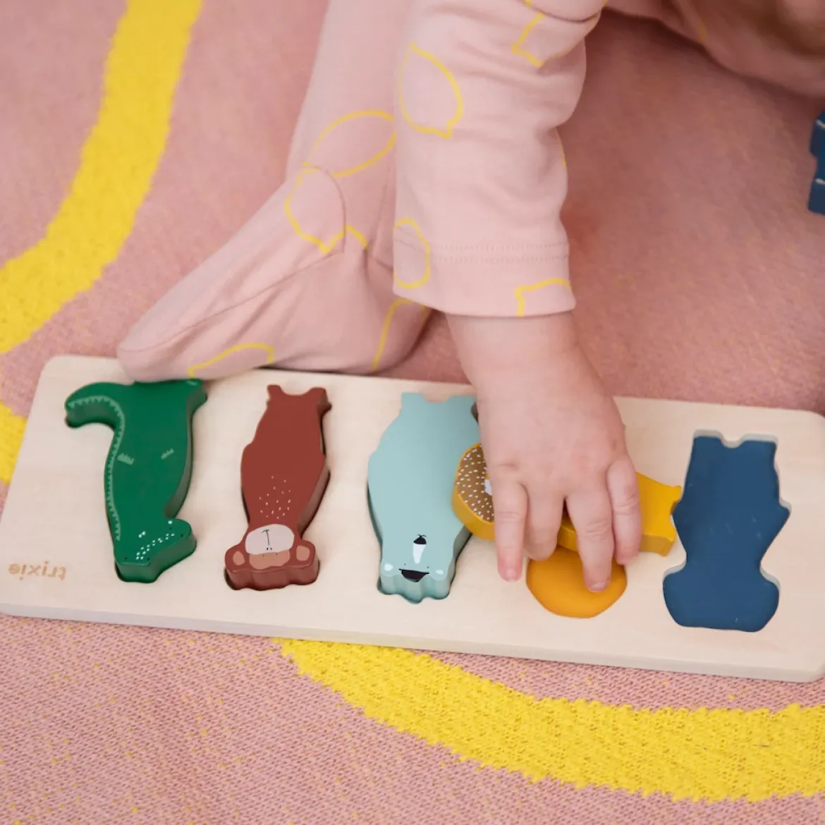 Holz-Steckpuzzle mit Tieren | Ab 12 Monaten