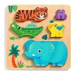 Holz-Steckpuzzle | Woody Wild