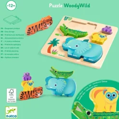 Holz-Steckpuzzle | Woody Wild