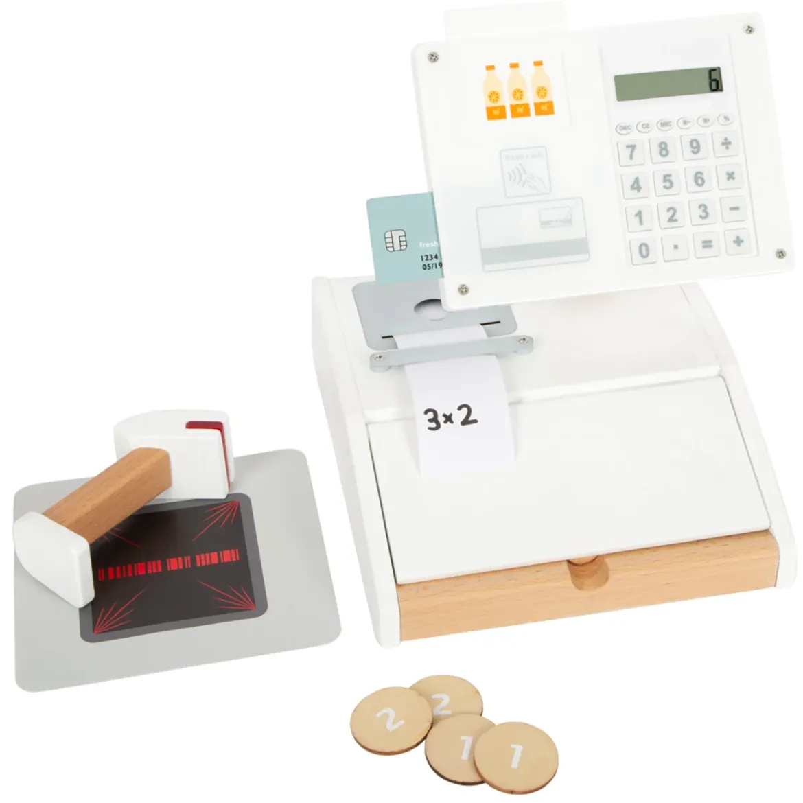 Kasse "fresh" | mit echtem Taschenrechner