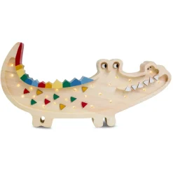Kinderlampe | Krokodil in Karibisch Braun
