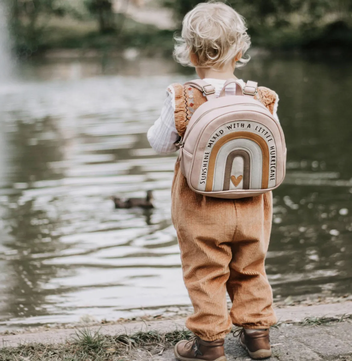 Kinderrucksack | Großer Regenbogen Hedwig