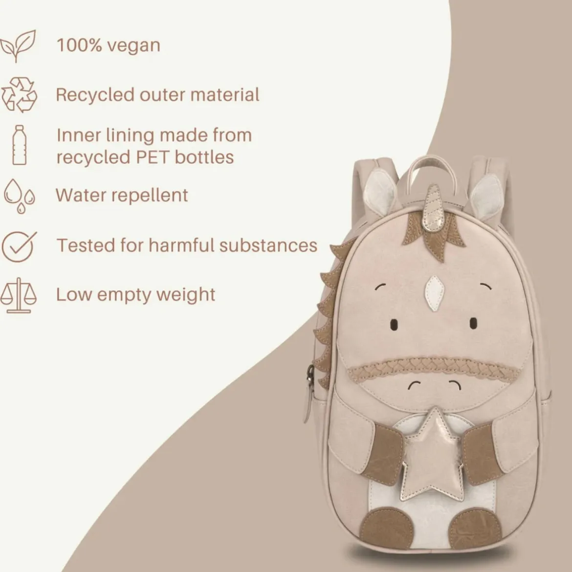 Kinderrucksack | Großes Einhorn Elina