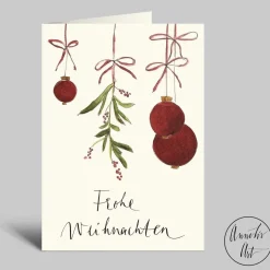 Klappkarte zu Weihnachten | Frohe Weihnachten