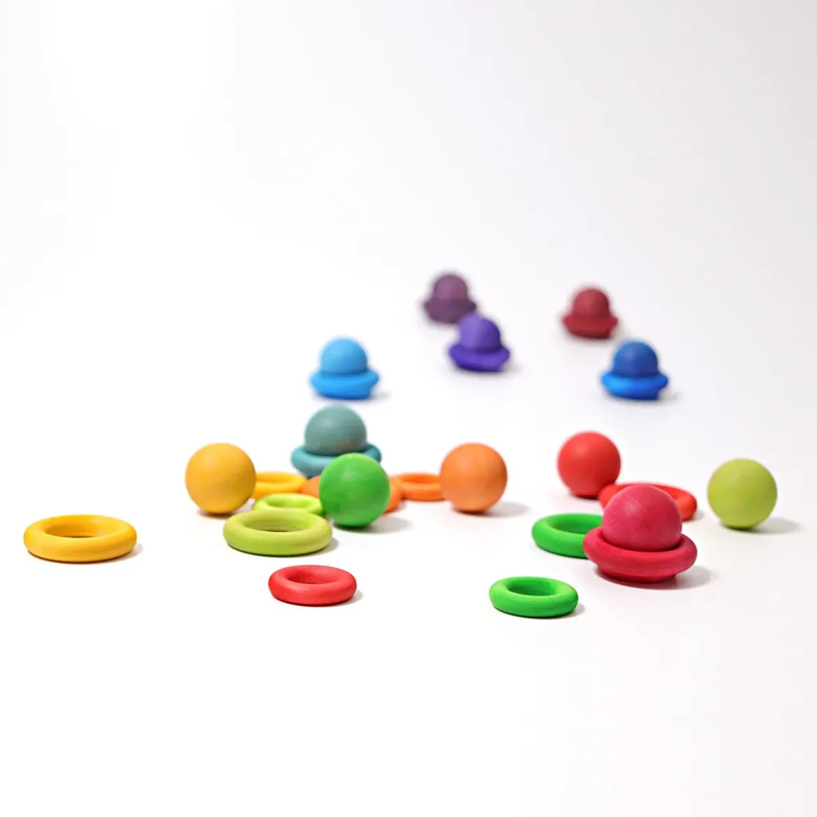 Kleine Regenbogenkugeln | 12 Stück