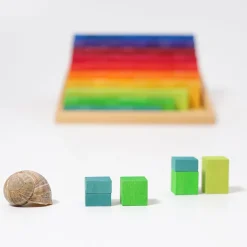 Kleine Stufenzählstäbe Regenbogen | 101-teilig