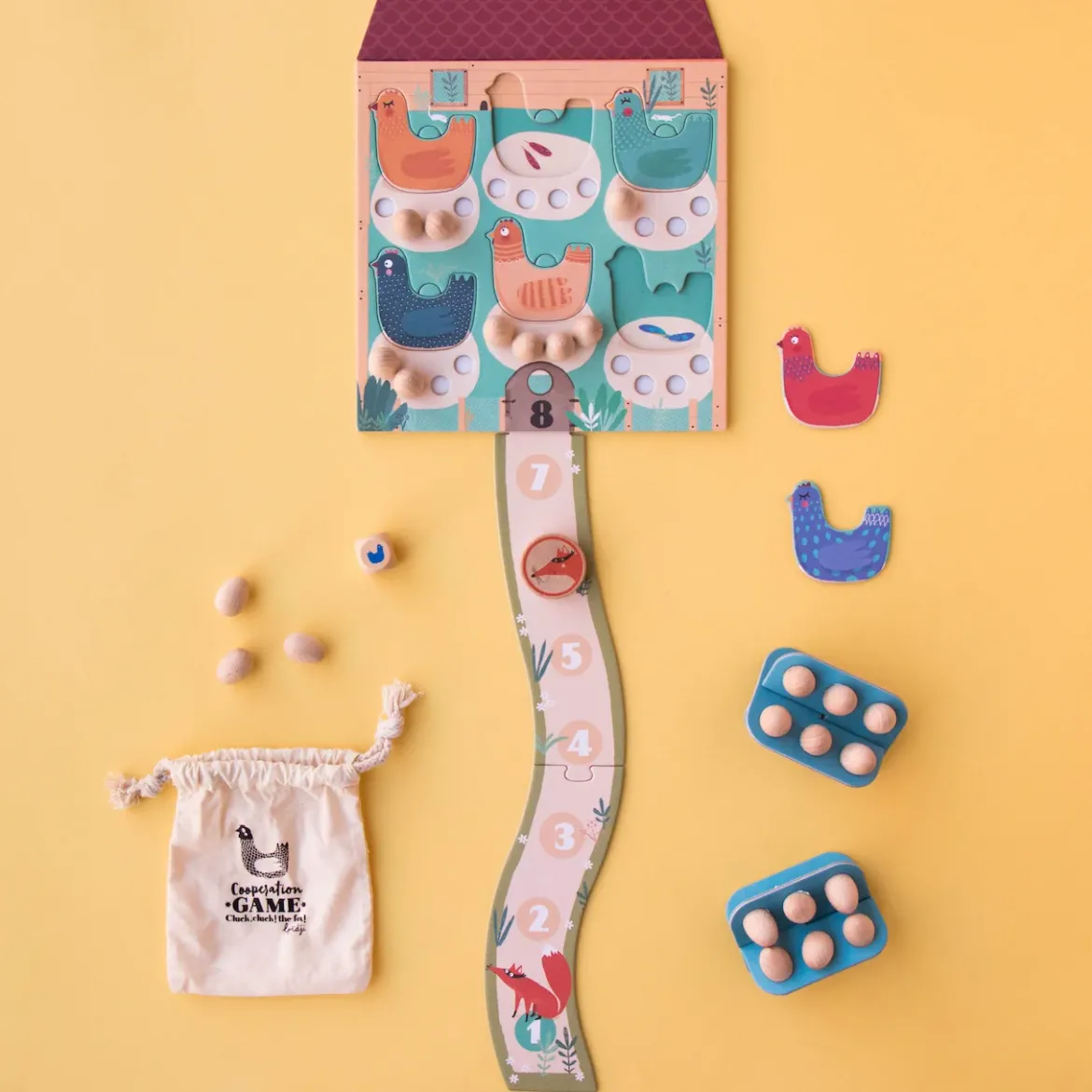 Kooperationsspiel | Cluck, cluck! The fox!
